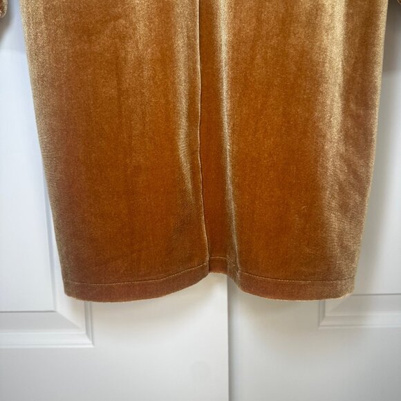 Madewell Velvet Balloon-Sleeve Dress in Burnt Sienna XS - Picture 14 of 14